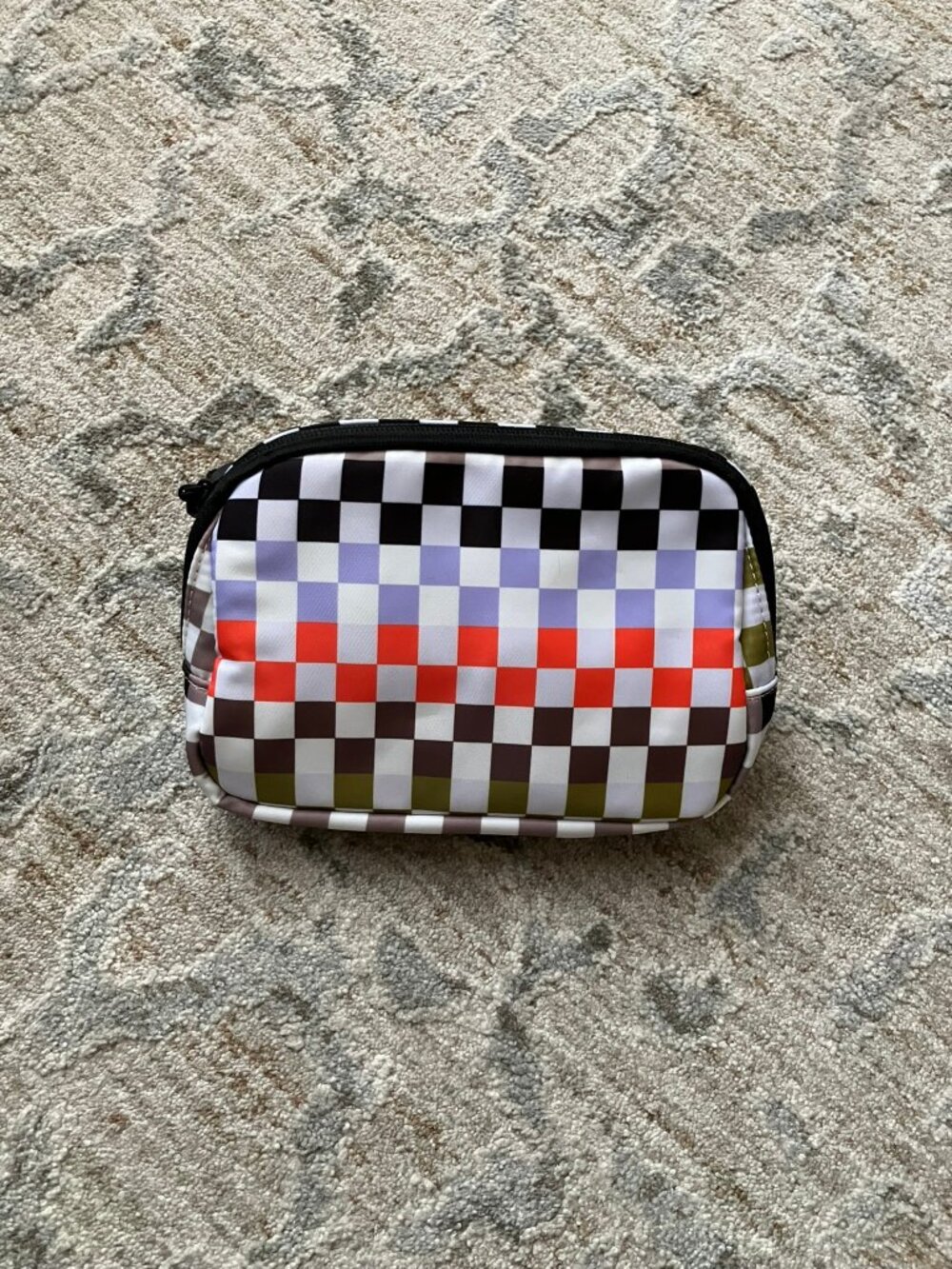 Gogo Multicolored Checkered Fanny Pack small size